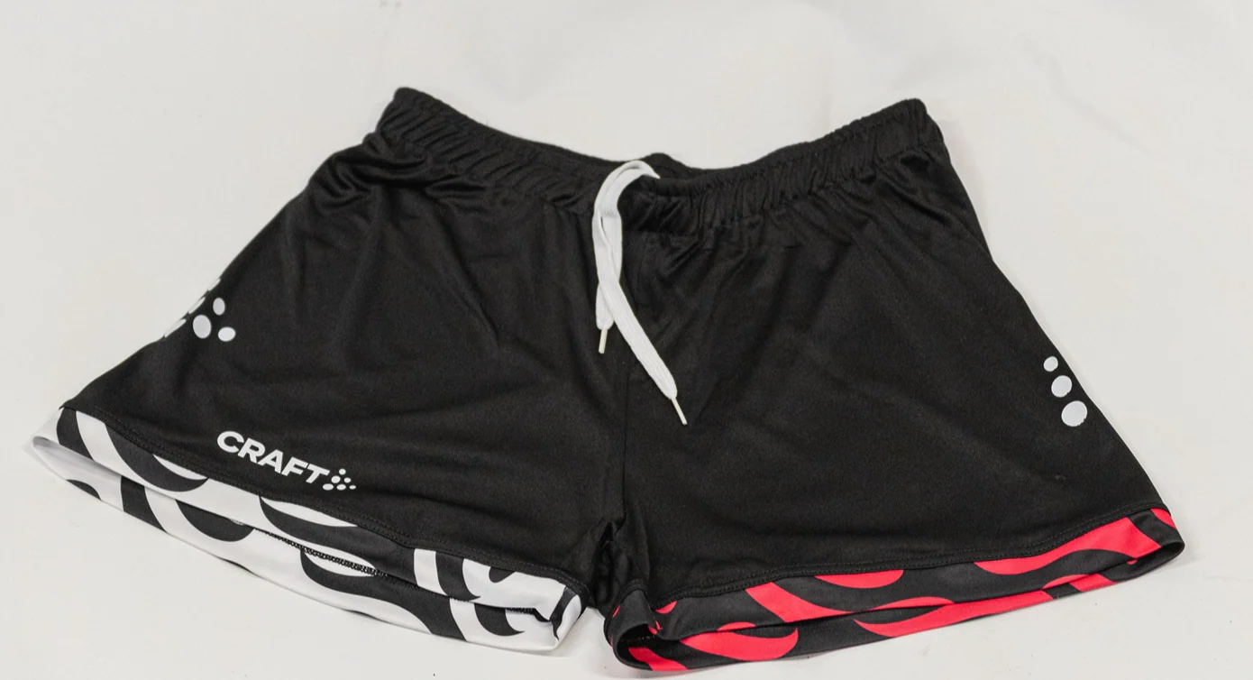 Short d'entraînement joueuse Noir et Rose enfant BBH