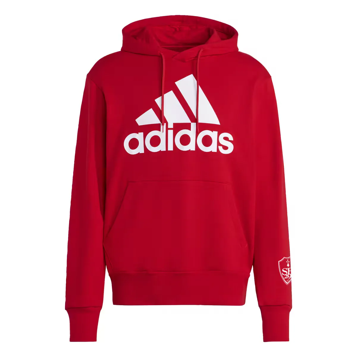 Sweat à capuche rouge homme