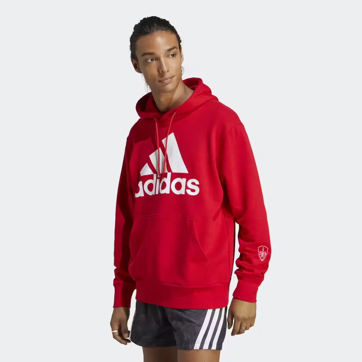 Sweat à capuche rouge homme - Image 2