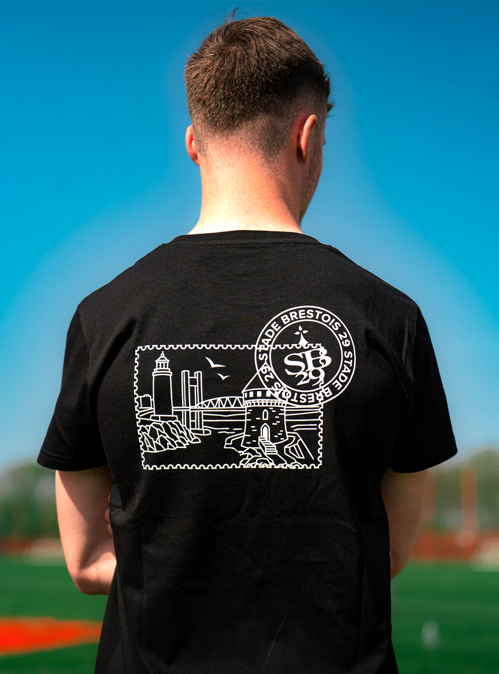 Tee-shirt Noir timbre SB29 - Image 4